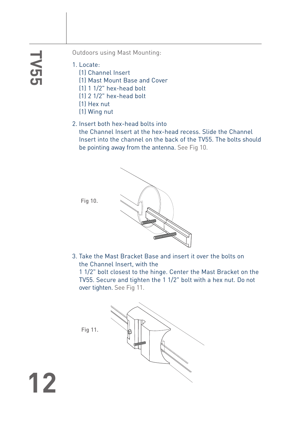 Tv55 | Terk TV55 User Manual | Page 14 / 20