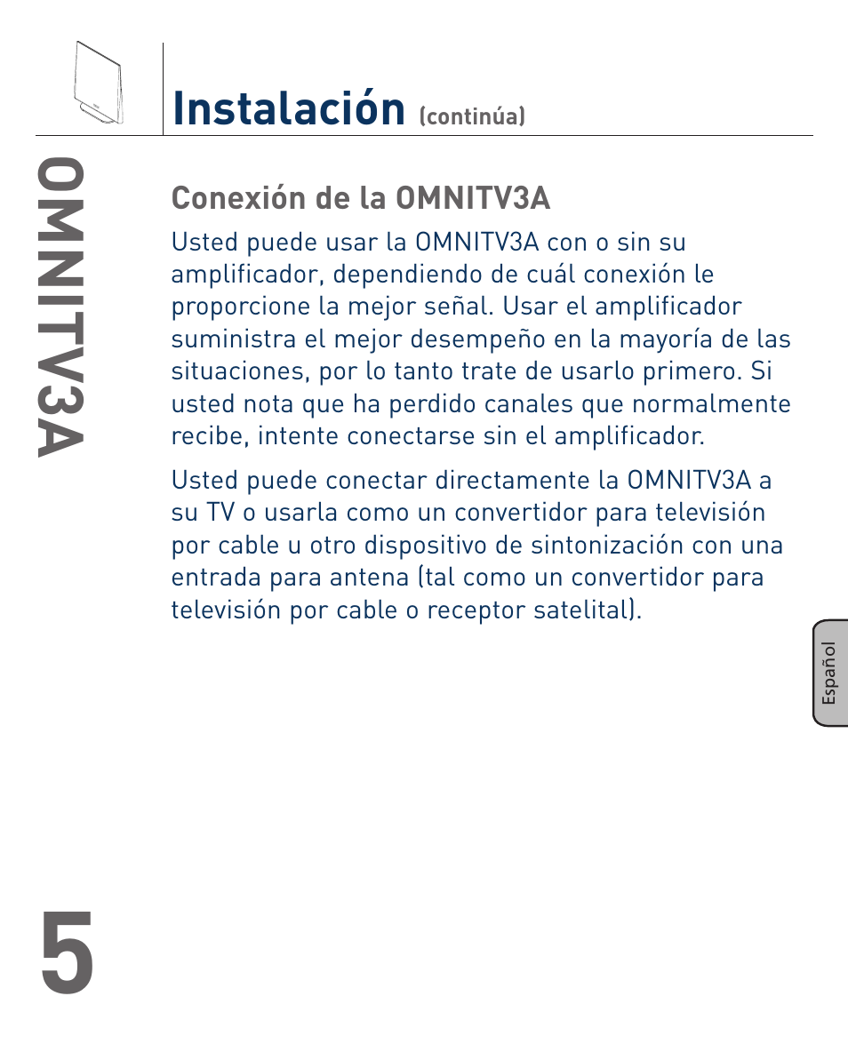 Omnitv3a | Terk OMNITV3A_OMЙ User Manual | Page 17 / 35