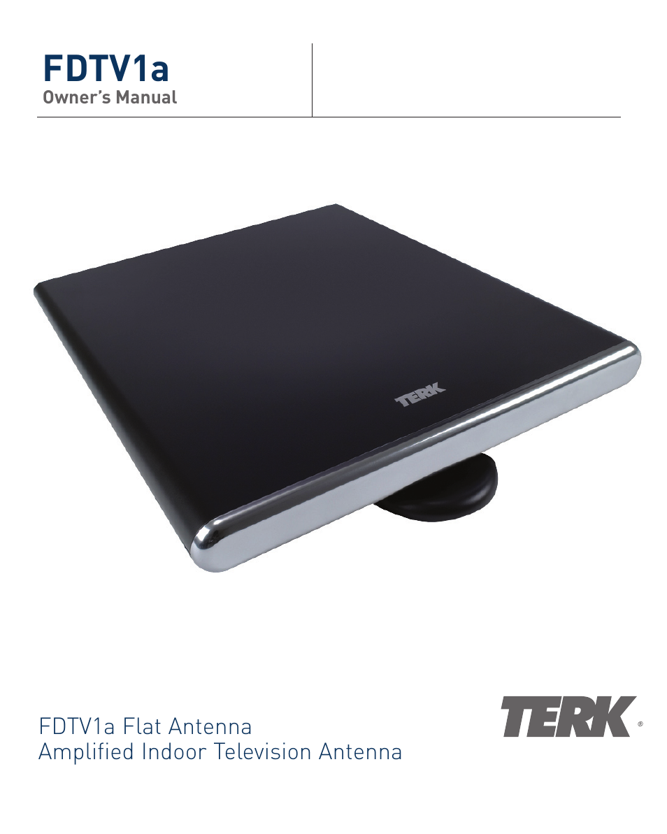 Terk FDTV1A_OMЙ User Manual | 12 pages