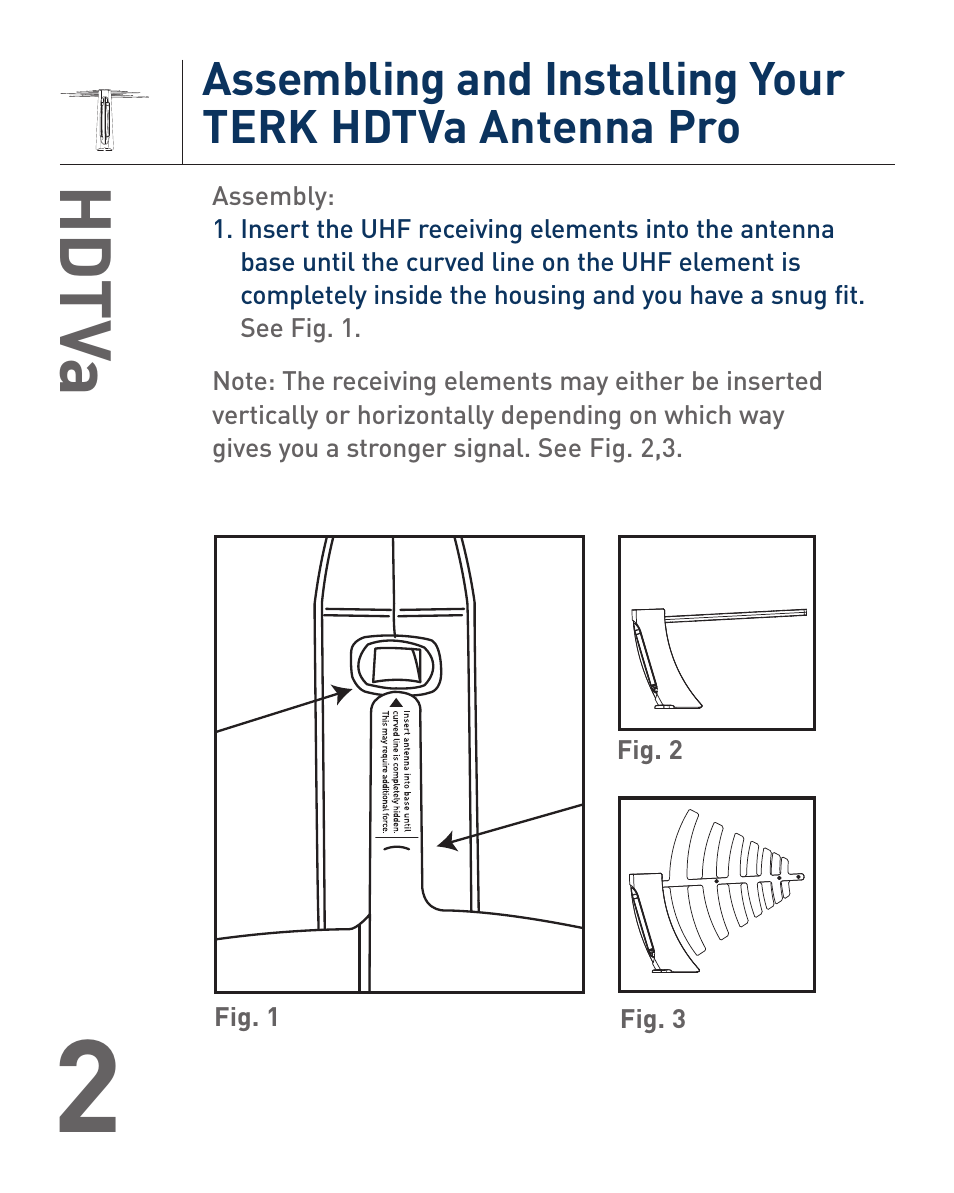 Hd tv a | Terk HDTVA_OMЙ User Manual | Page 4 / 8