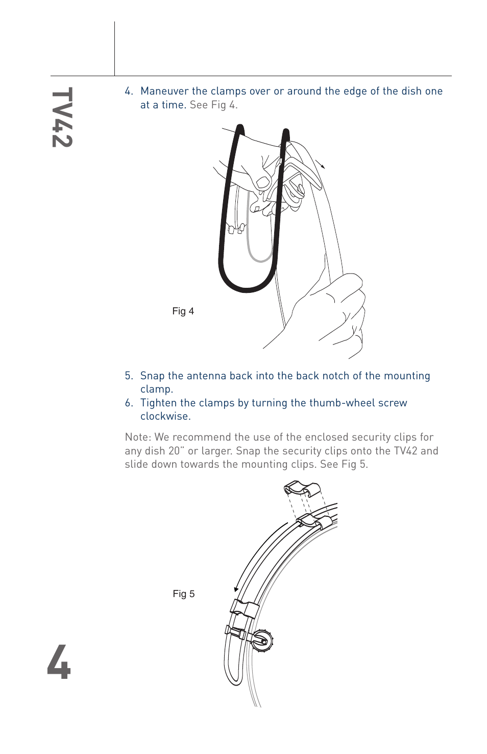 Tv42 | Terk TV42_OMЙ User Manual | Page 5 / 14