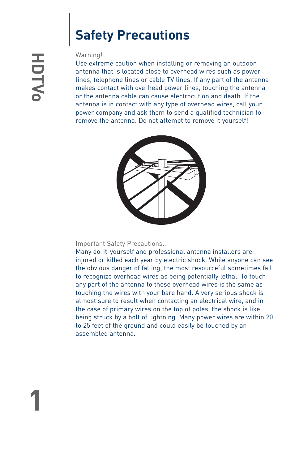 Hd tv o | Terk HDTVO_OMЙ User Manual | Page 3 / 20