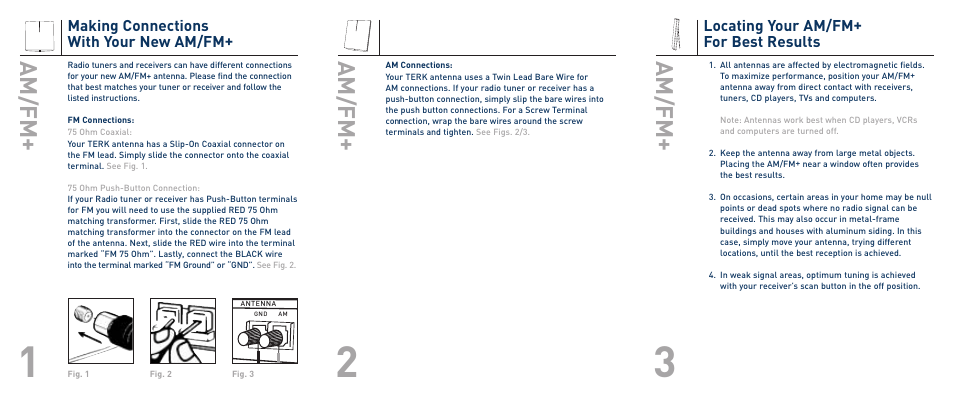 Am/fm | Terk AM-FM+_OMЙ User Manual | Page 2 / 2