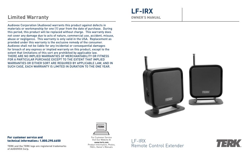 Terk LFIRX_OMЙ User Manual | 6 pages