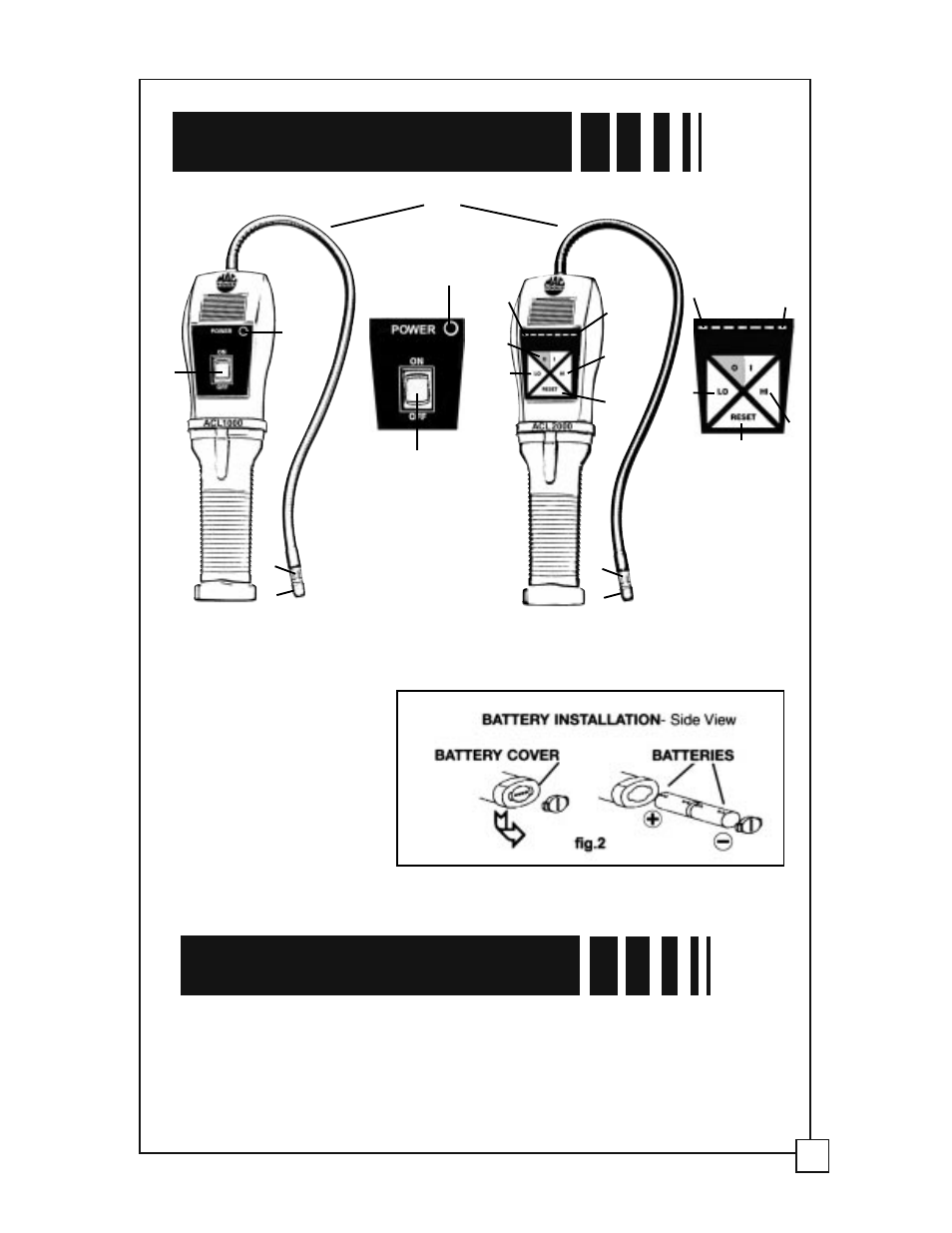 Getting started parts & controls | TIF ACL2000 Refrigerant Leak Detector User Manual | Page 5 / 12