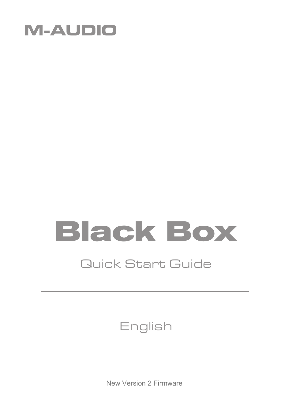 M-AUDIO Black Box User Manual | 14 pages