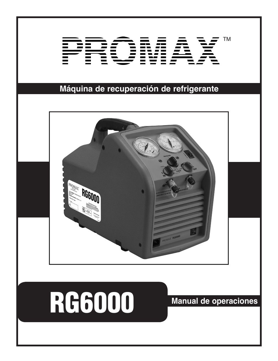 TIF RG6000 Refrigerant Recovery User Manual | 15 pages