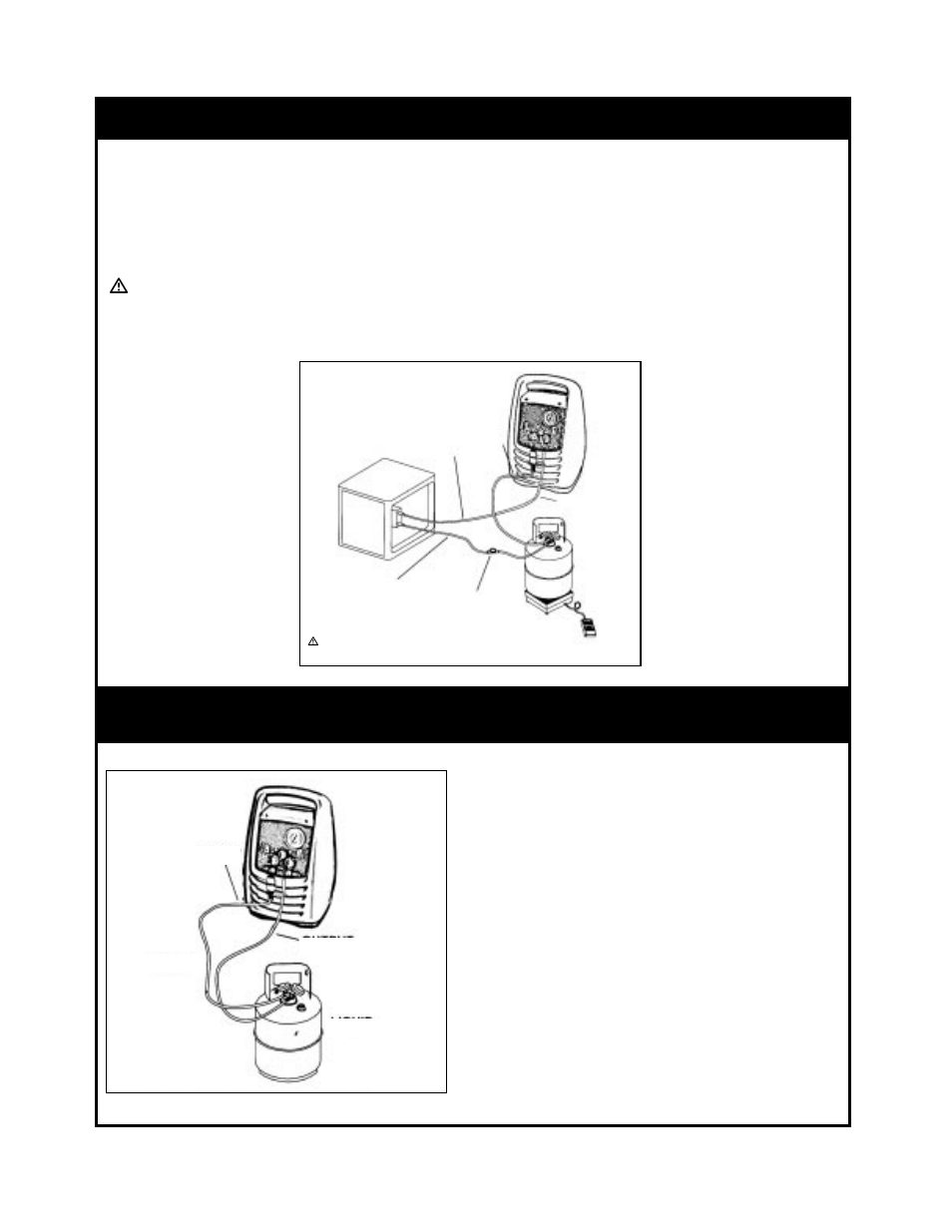 Diagram for “push/pull” method | TIF 25150B Refrigerant Recovery Machine User Manual | Page 13 / 23