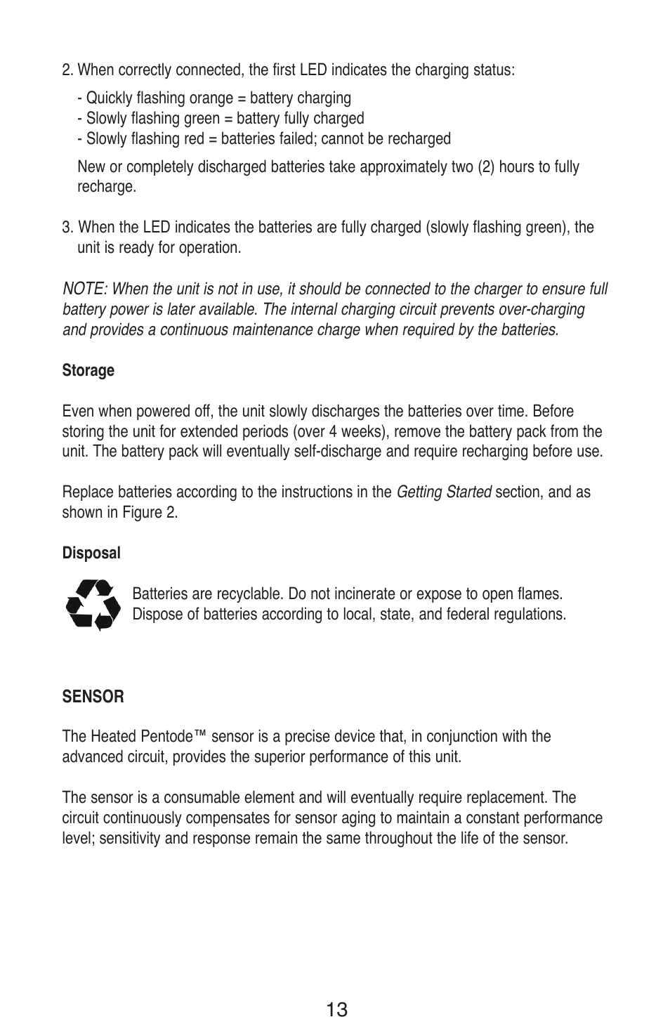 TIF ZX Heated Pentode Refrigerant Detector User Manual | Page 15 / 24