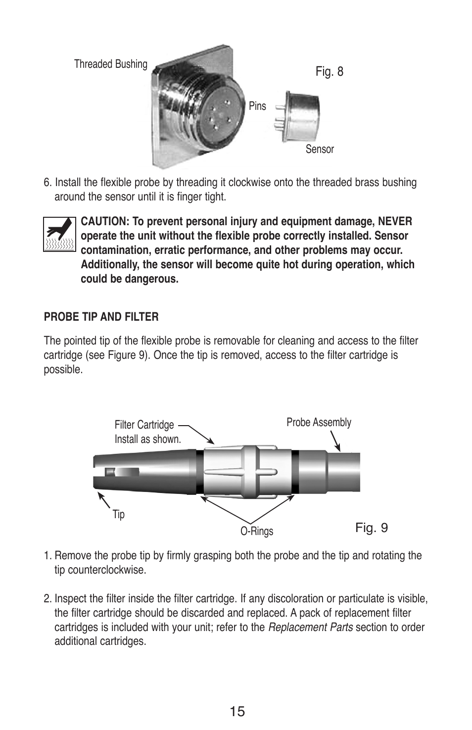 TIF ZX Heated Pentode Refrigerant Detector User Manual | Page 17 / 24