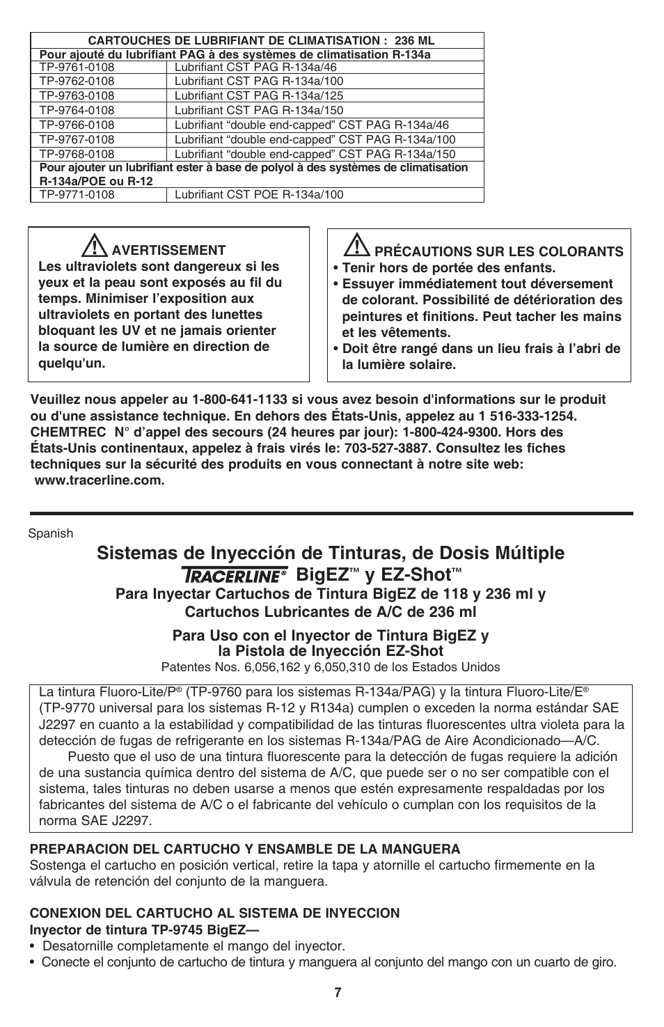 Y ez-shot | Tracer Big EZ Shot and EZ Shot M-L AM12050 User Manual | Page 7 / 14