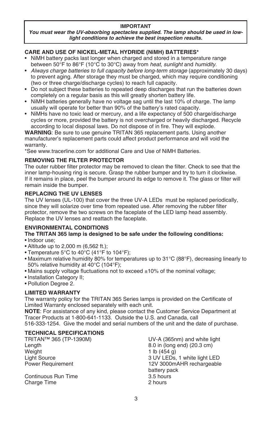 Tracer TP-1390M M-L AM09003-3 User Manual | Page 3 / 15