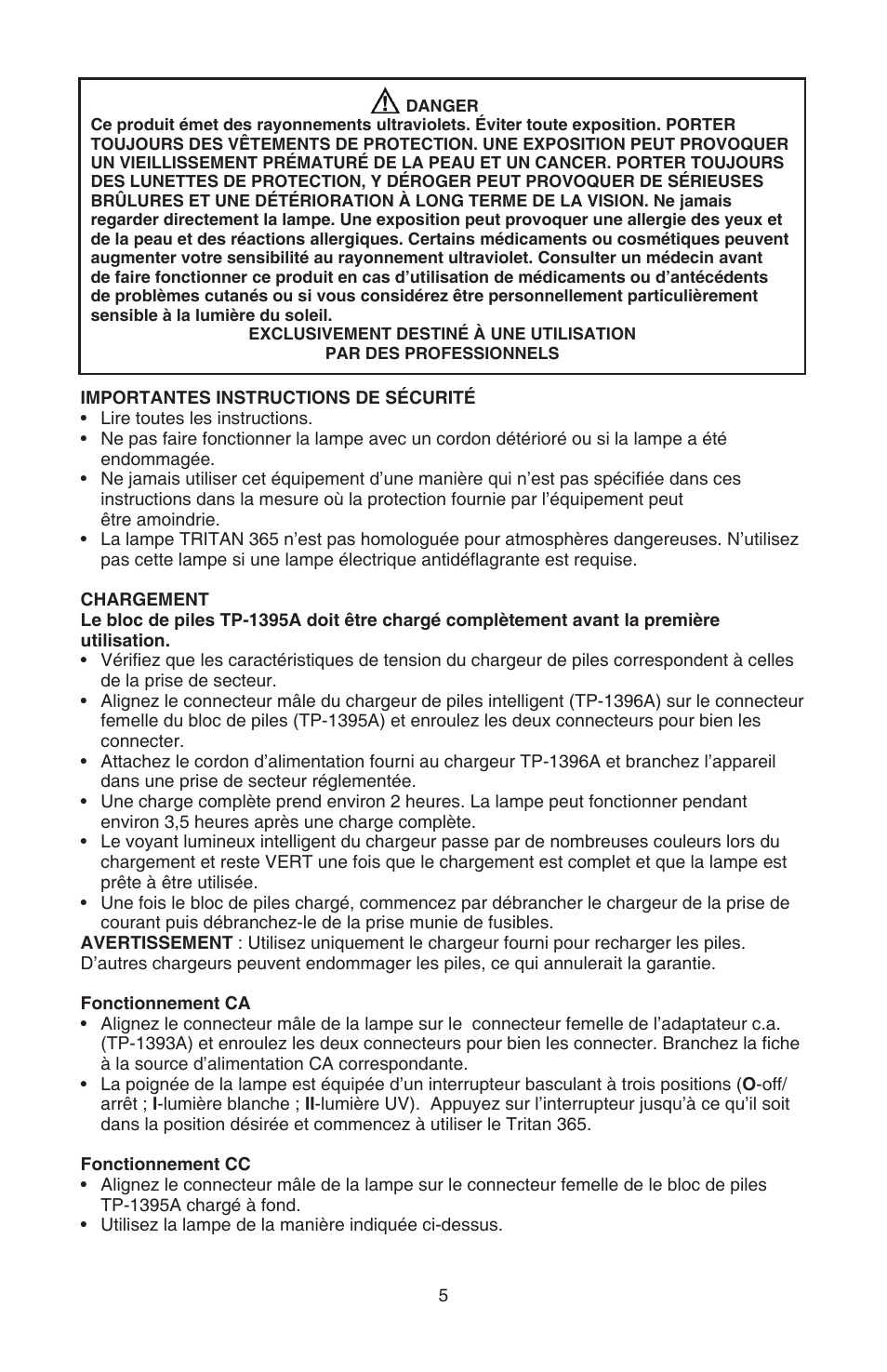 Tracer TP-1390M M-L AM09003-3 User Manual | Page 5 / 15