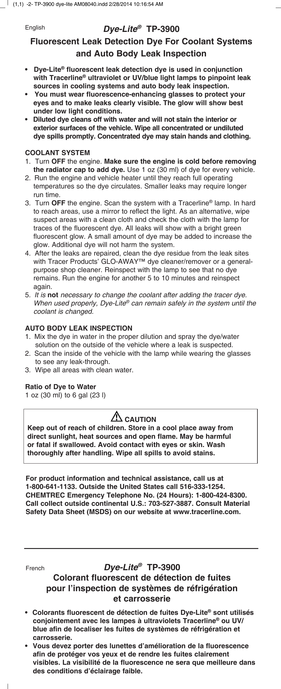 Tracer TP-3900 M-L AM08040 User Manual | 4 pages