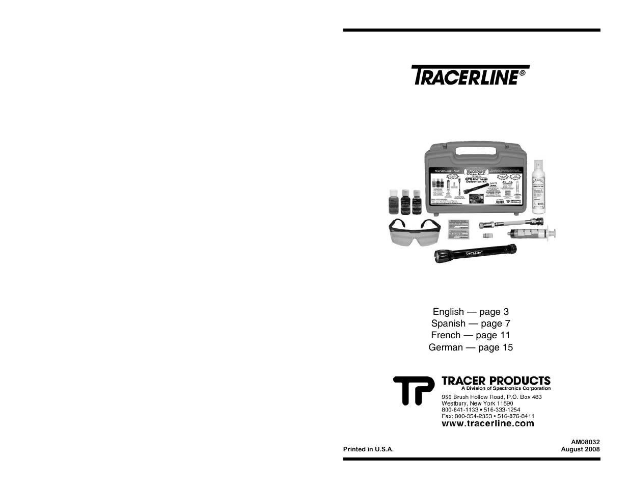 Tracer TP-8621 M-L AM08032 User Manual | 19 pages