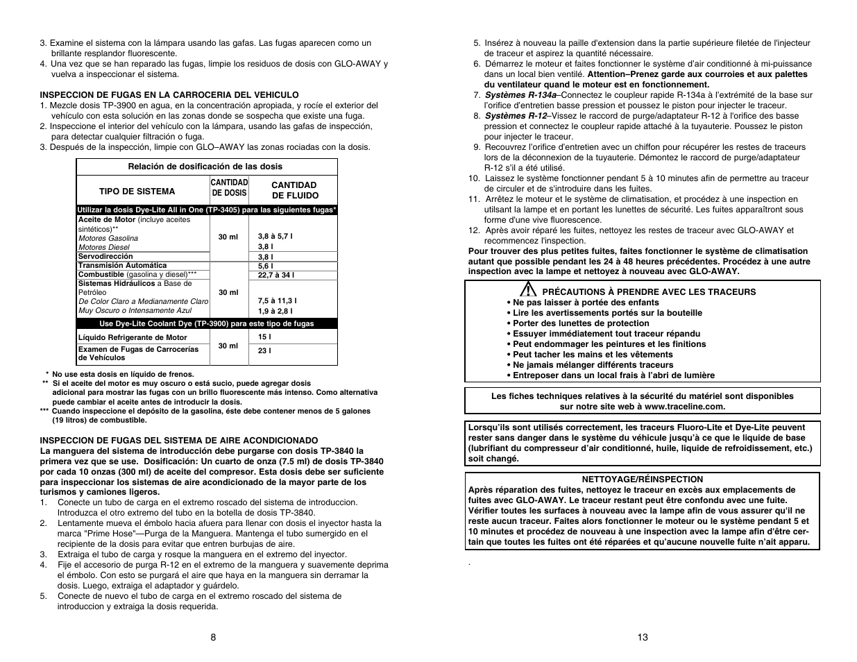 Tp-8621 opti-lite kit p12 | Tracer TP-8621 M-L AM08032 User Manual | Page 13 / 19