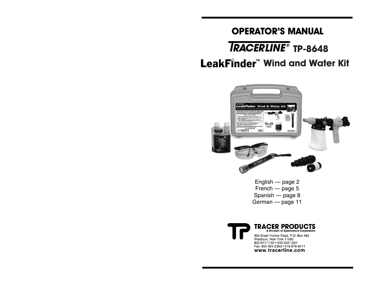 Tracer TP-8648 Manual M-L AM06054 User Manual | 19 pages