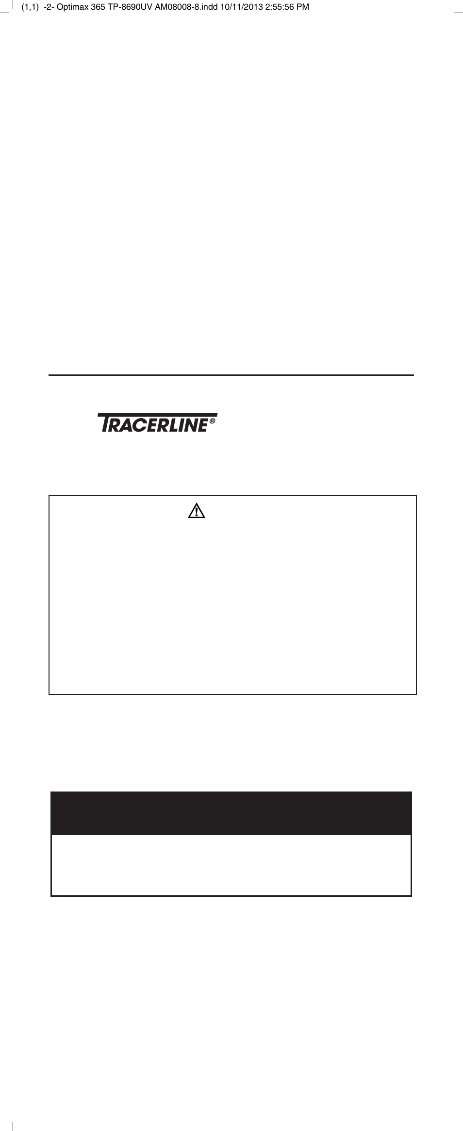 Opti-max™ 365, Leckortungstaschenlampe mit reine uv-led, Teile-nr. tp-8690uv | Tracer TP-8690UV (Optimax 365) M-L AM08008-8 User Manual | Page 6 / 8