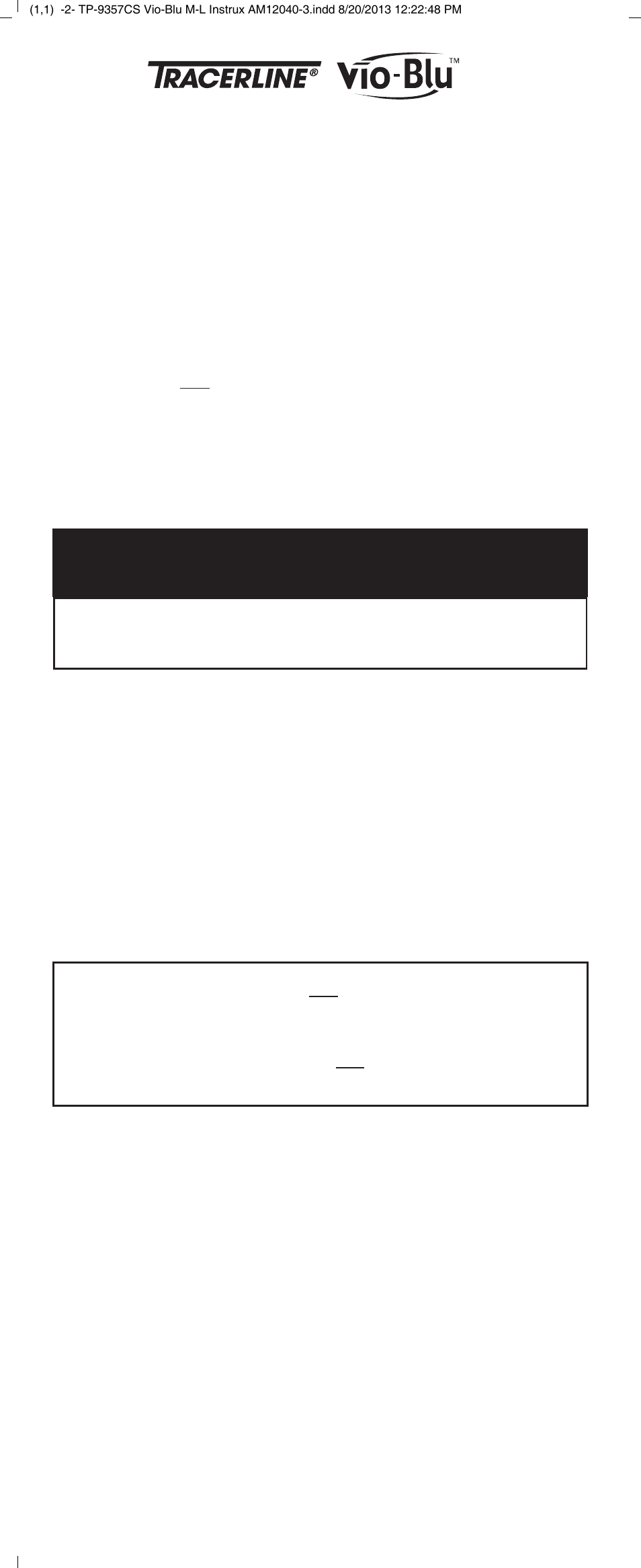 Réf. tp-9357cs | Tracer TP-9357CS Vio-Blu M-L AM12040-3 User Manual | Page 2 / 4