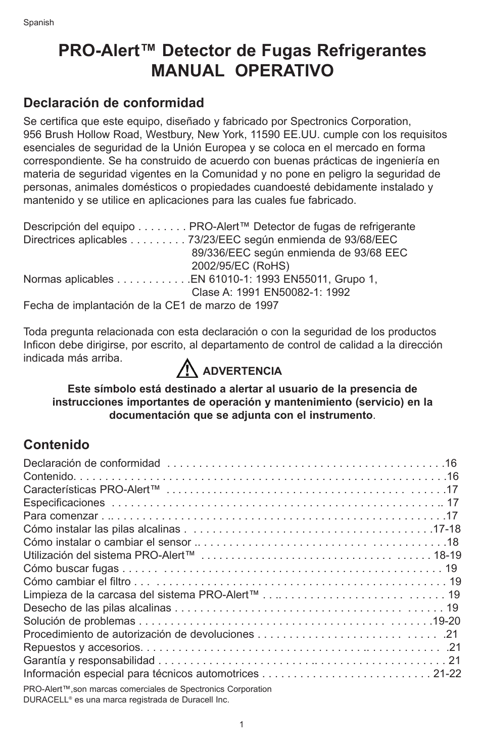 Tracer TP-9360 PRO-Alert M-L AM06026-3 User Manual | Page 15 / 29