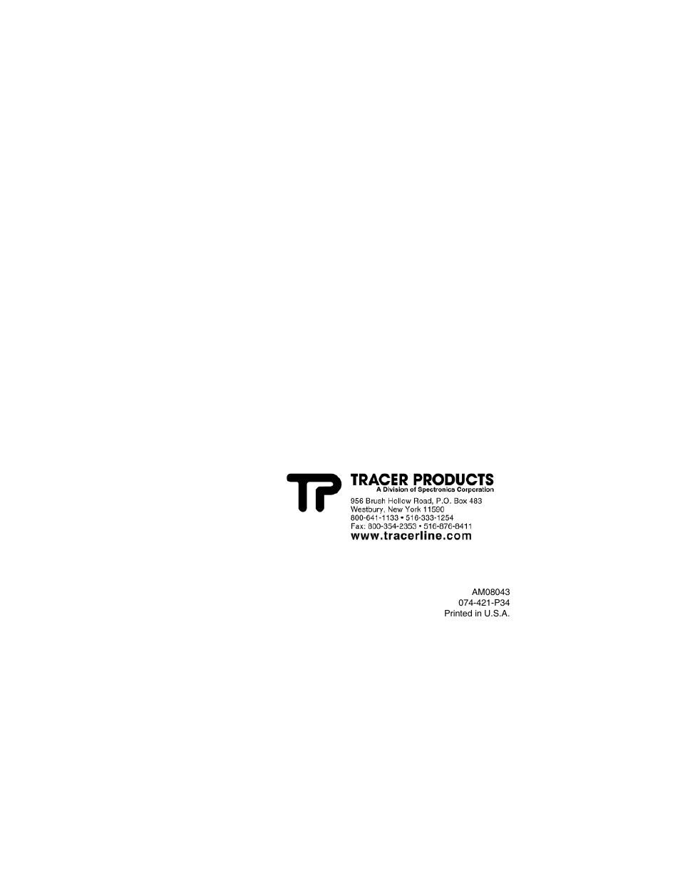 Tracer TP-9361 PRO-Chek CO2 AM08043 User Manual | Page 12 / 12