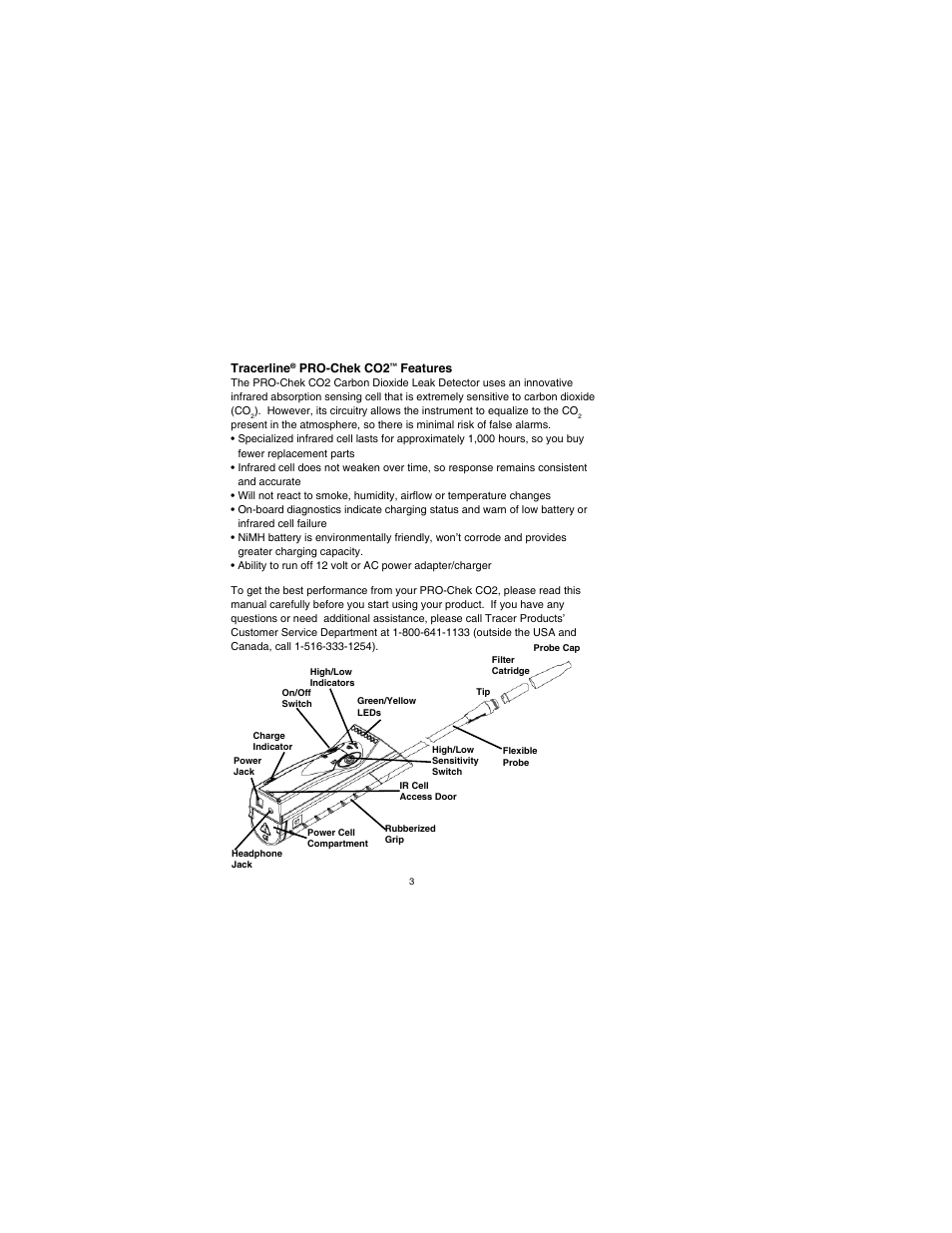 Tracer TP-9361 PRO-Chek CO2 AM08043 User Manual | Page 3 / 12