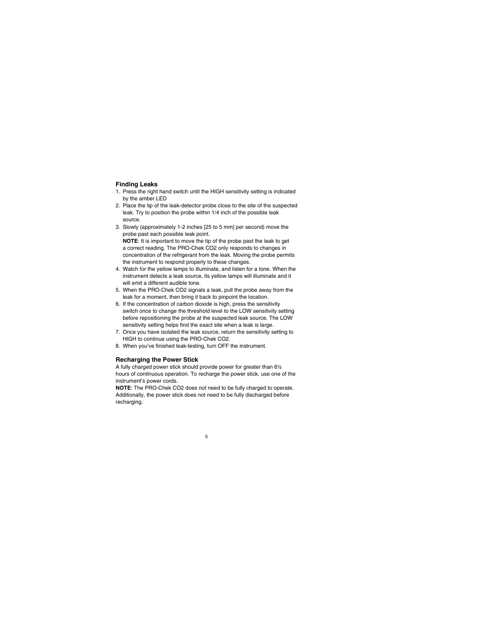 Tracer TP-9361 PRO-Chek CO2 AM08043 User Manual | Page 5 / 12
