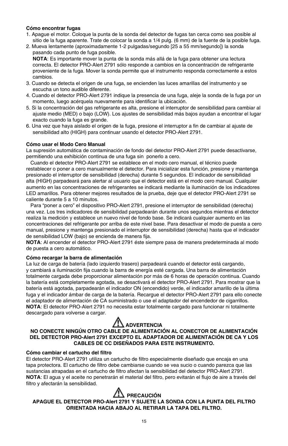 Tracer TP-9364 PRO-Alert 2791 AM08046-2 User Manual | Page 15 / 24