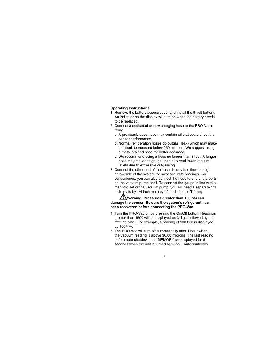 Tracer TP-9365 PRO-Vac AM08048 User Manual | Page 4 / 8