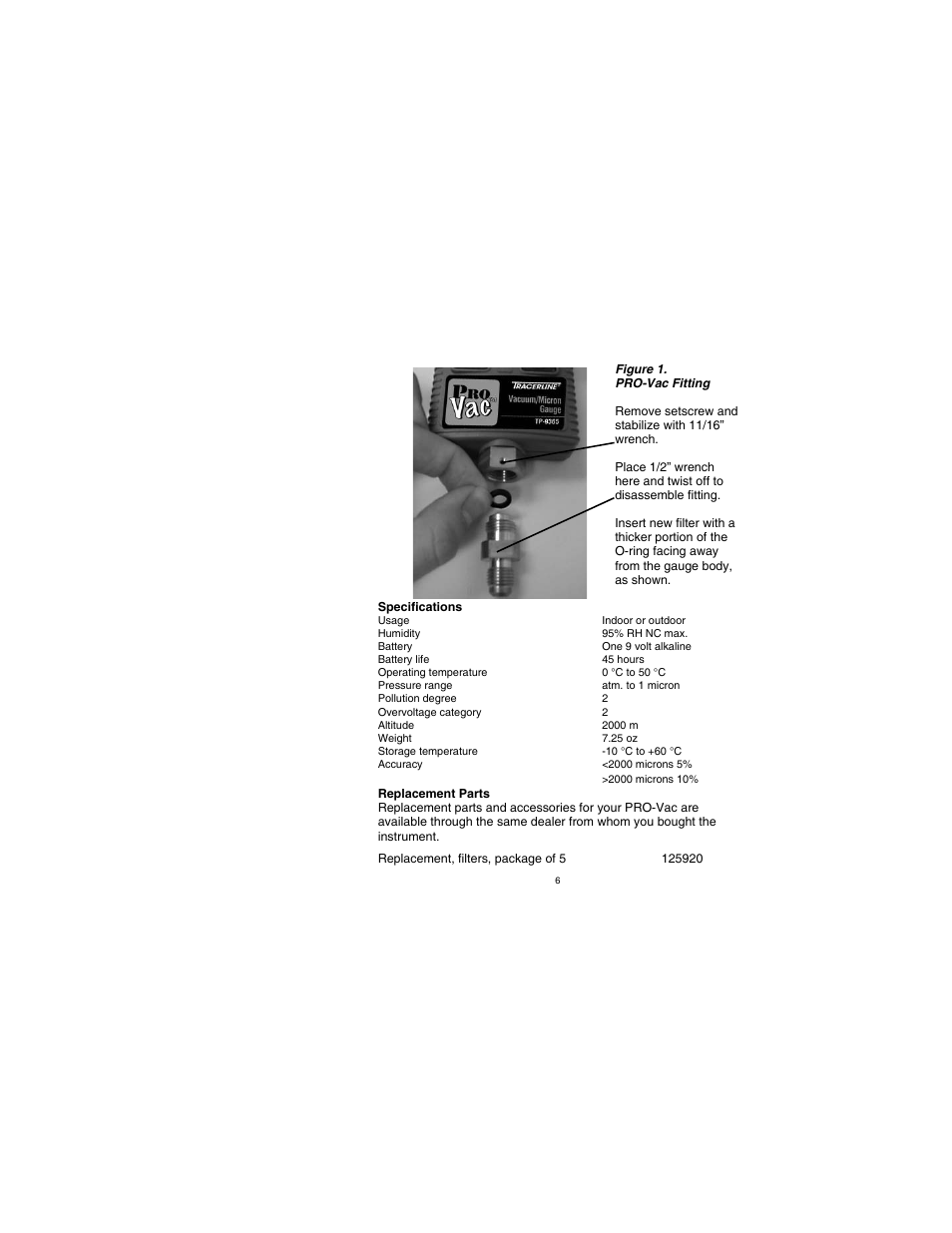 Tracer TP-9365 PRO-Vac AM08048 User Manual | Page 6 / 8