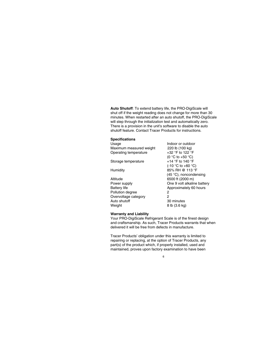 Tracer TP-9366 PRO-DigiScale AM08044 User Manual | Page 5 / 7