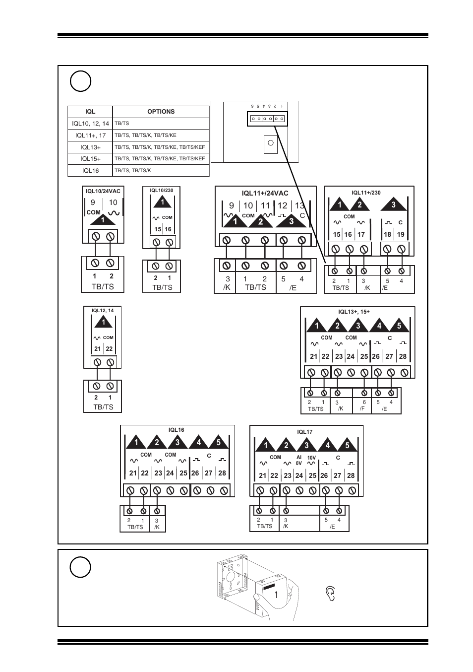 Iql only, Wire to controller, Assemble unit | TREND TB_TS_KE, _KEF User Manual | Page 3 / 4