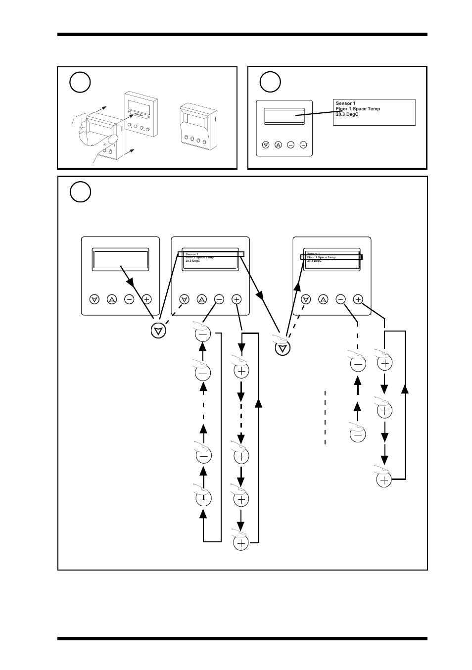Installation instructions sdu-lon 3 installation, Check display, Replace front panel | Check operation - monitor | TREND SDU-LON User Manual | Page 7 / 12