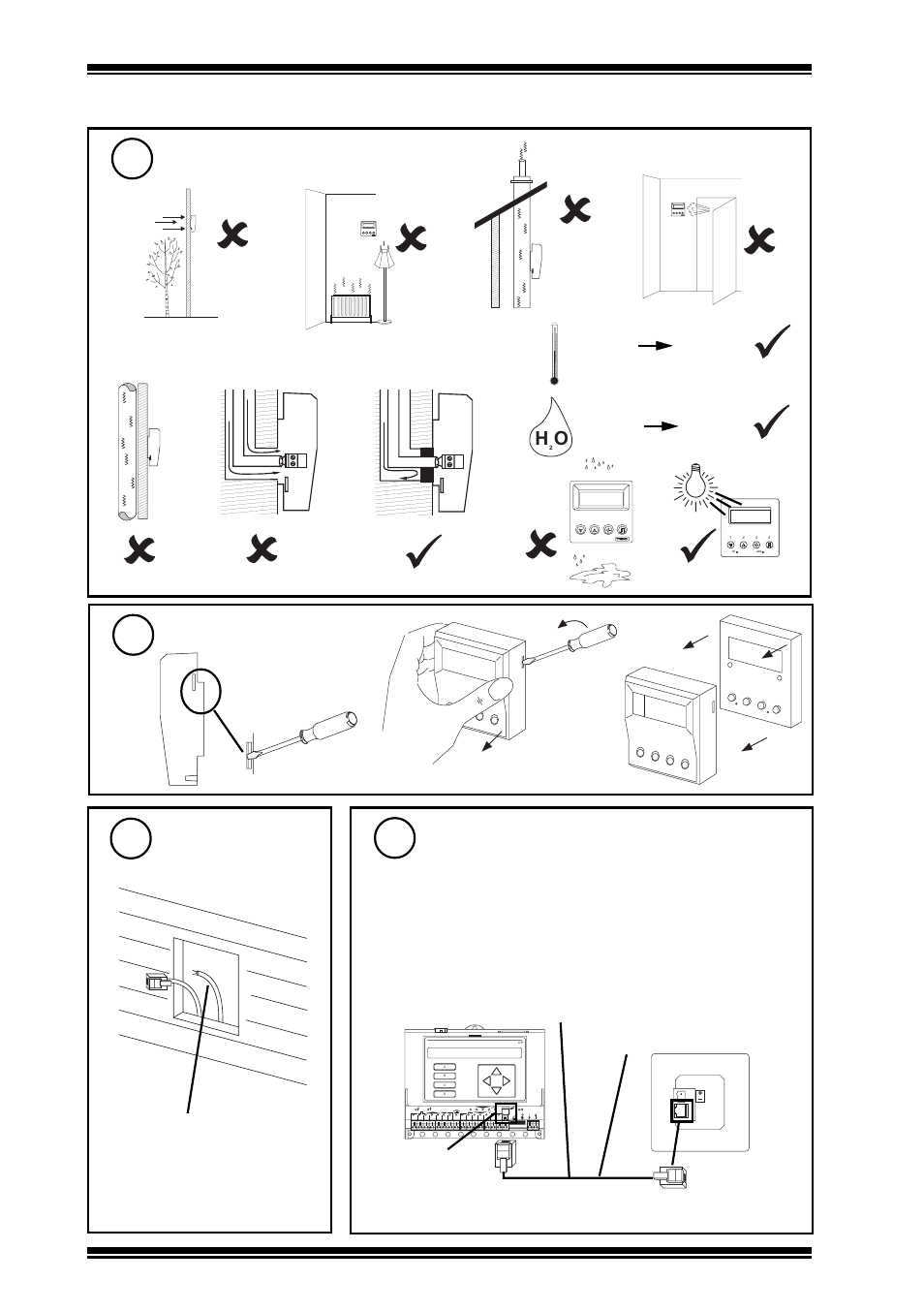 Rd-iq installation instructions, Installation, Connect to iq | Remove front panel, Route cable(s), Requirements, Ij k | TREND RD-IQ User Manual | Page 2 / 8