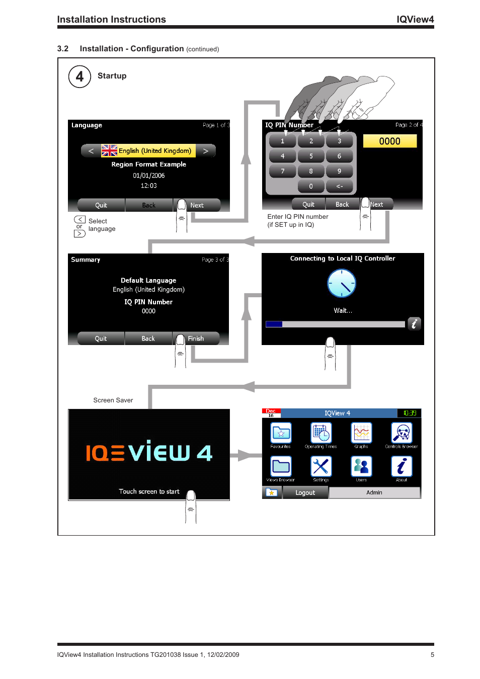 Installation instructions iqview4 | TREND iQView4 User Manual | Page 5 / 8