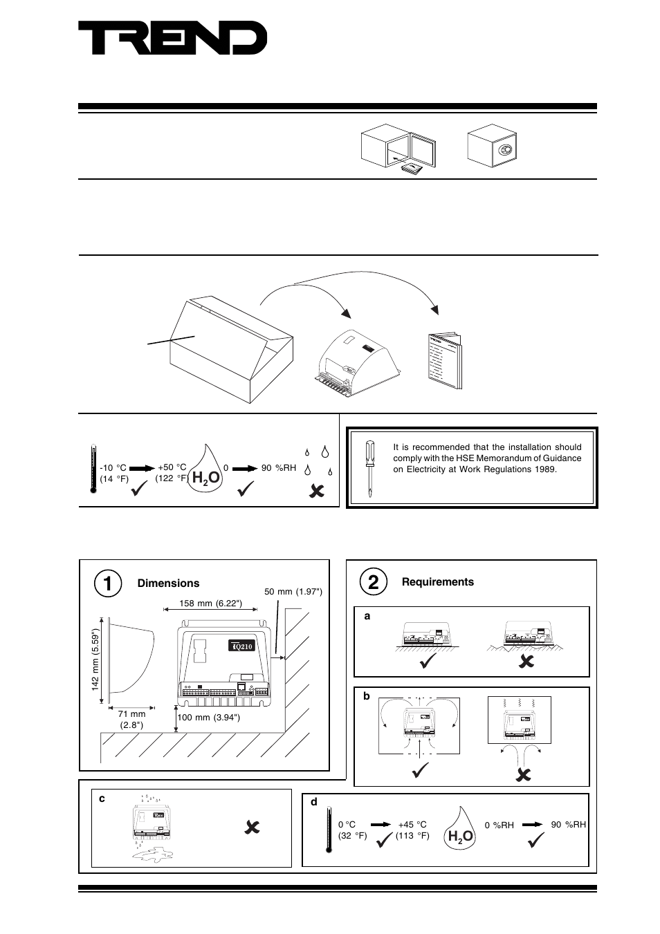 TREND IQ21x User Manual | 12 pages