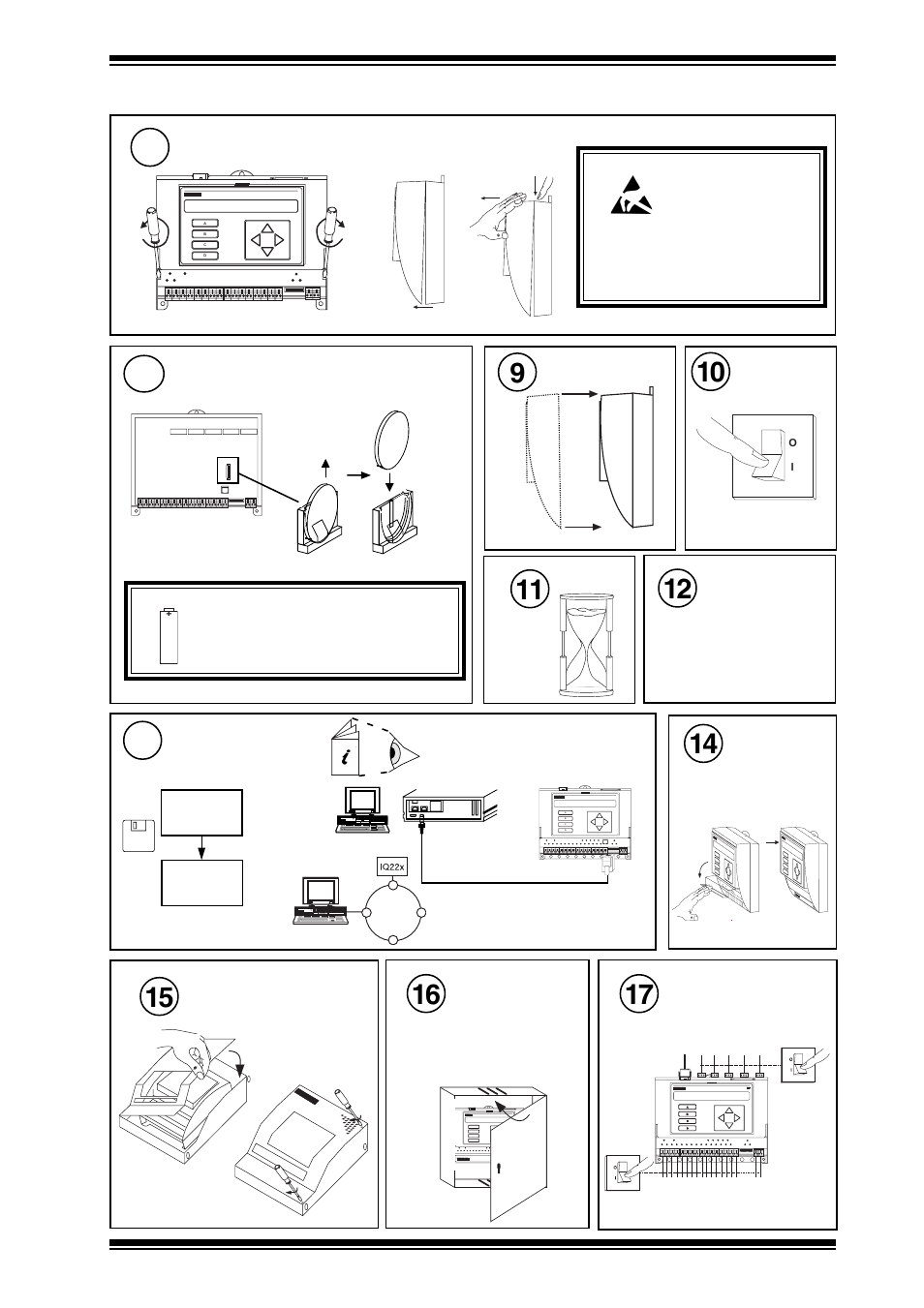 Installation instructions - options iq22x, 5 replacing the battery | TREND IQ22x User Manual | Page 11 / 12