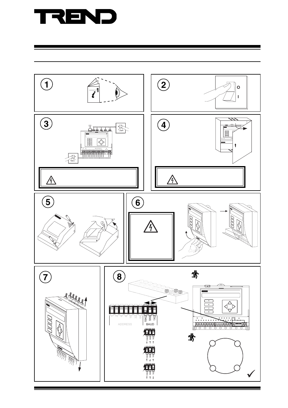Iq22x, Series controllers, Installation instructions - configuration | Sheet 2: installation instructions - configuration, 1 installation - configuration | TREND IQ22x User Manual | Page 5 / 12
