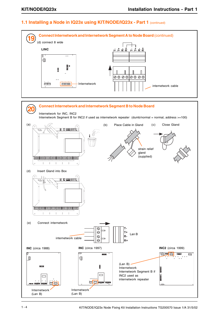 Kit/node/iq23x installation instructions - part 1 | TREND KIT_NODE_IQ23x User Manual | Page 4 / 8