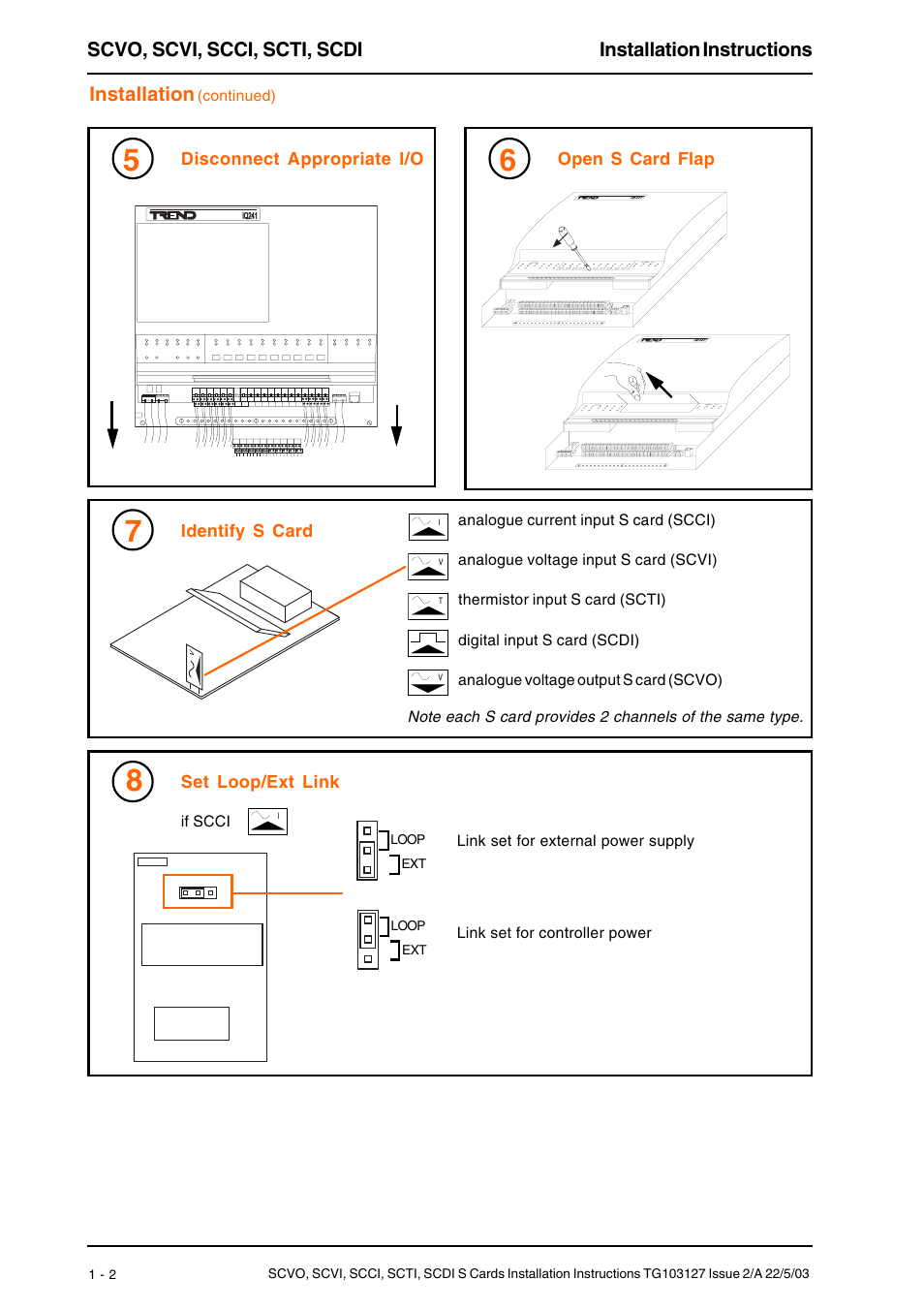 Installation | TREND SCTI User Manual | Page 2 / 8