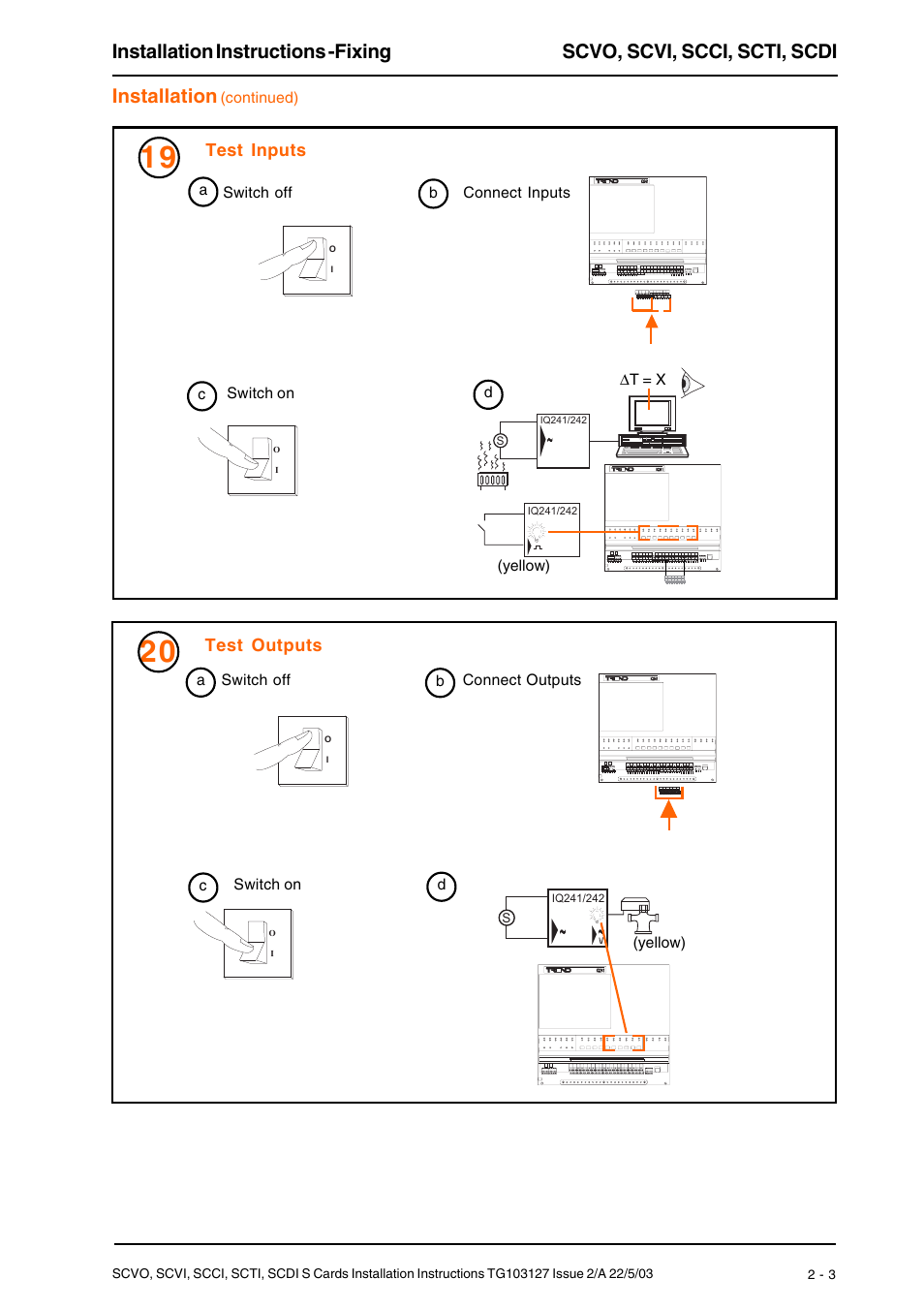 Installation | TREND SCTI User Manual | Page 7 / 8