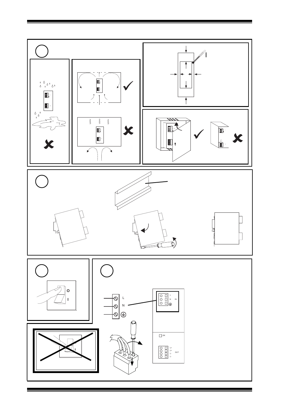 3 installation, Requirements, Mount on din rail | Ab c, Switch off, Connect input supply, Do not switch on | TREND PSR230_24 User Manual | Page 2 / 4