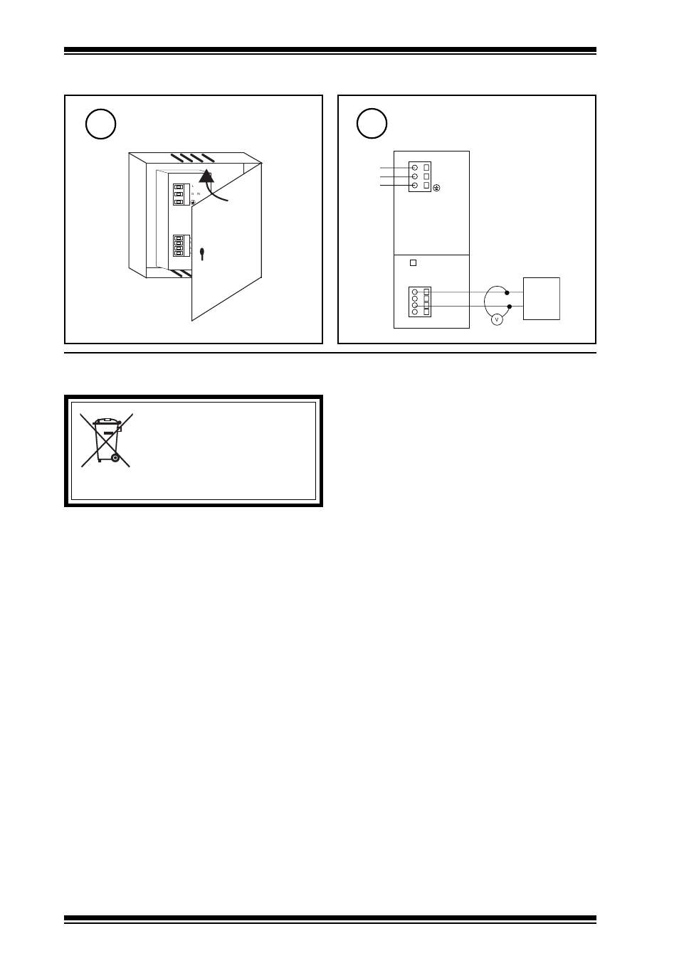 Weee directive, Close panel, 3 installation | Test system, 4 disposal | TREND PSR230_24 User Manual | Page 4 / 4