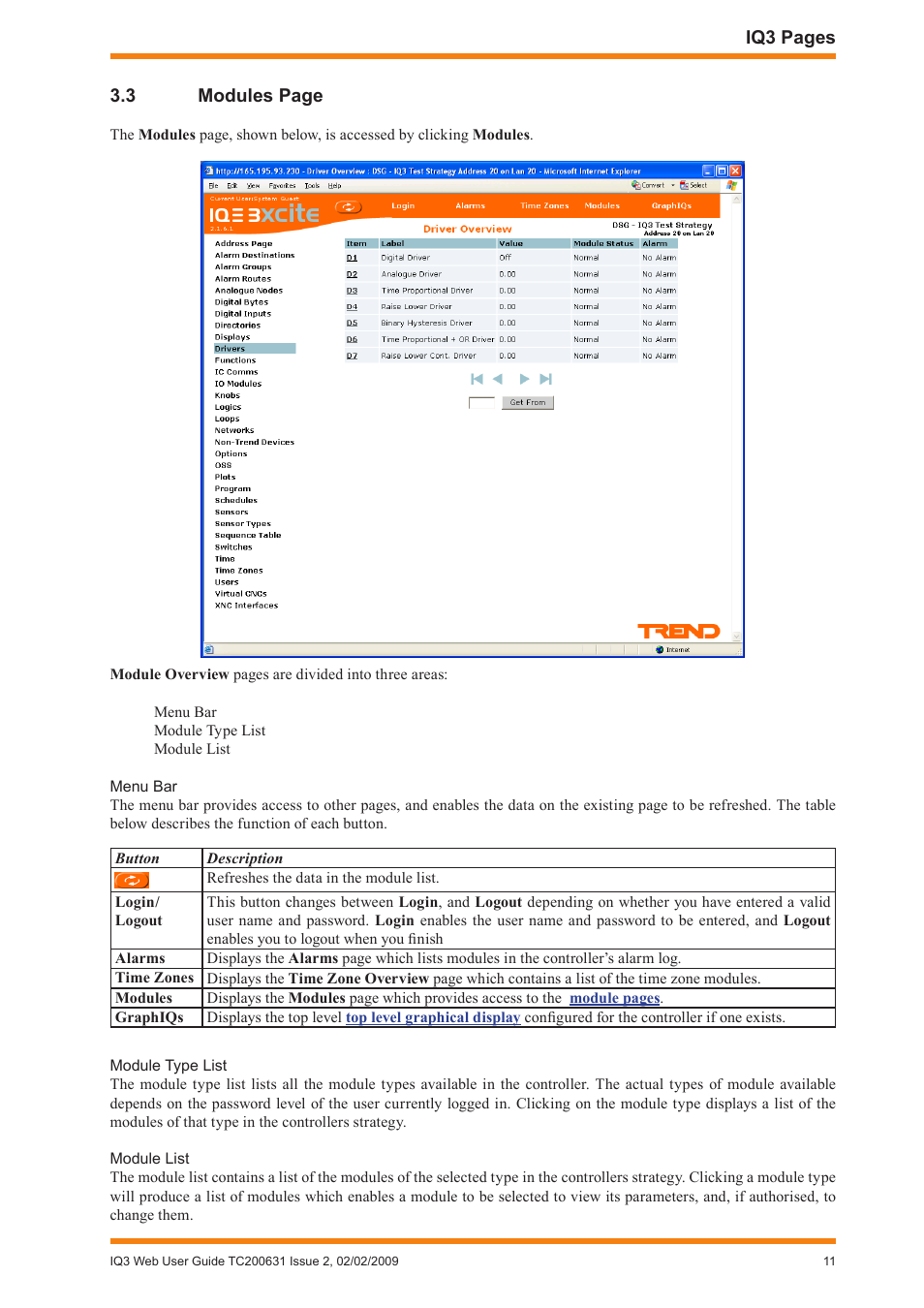 TREND IQ3 User Guide User Manual | Page 11 / 40