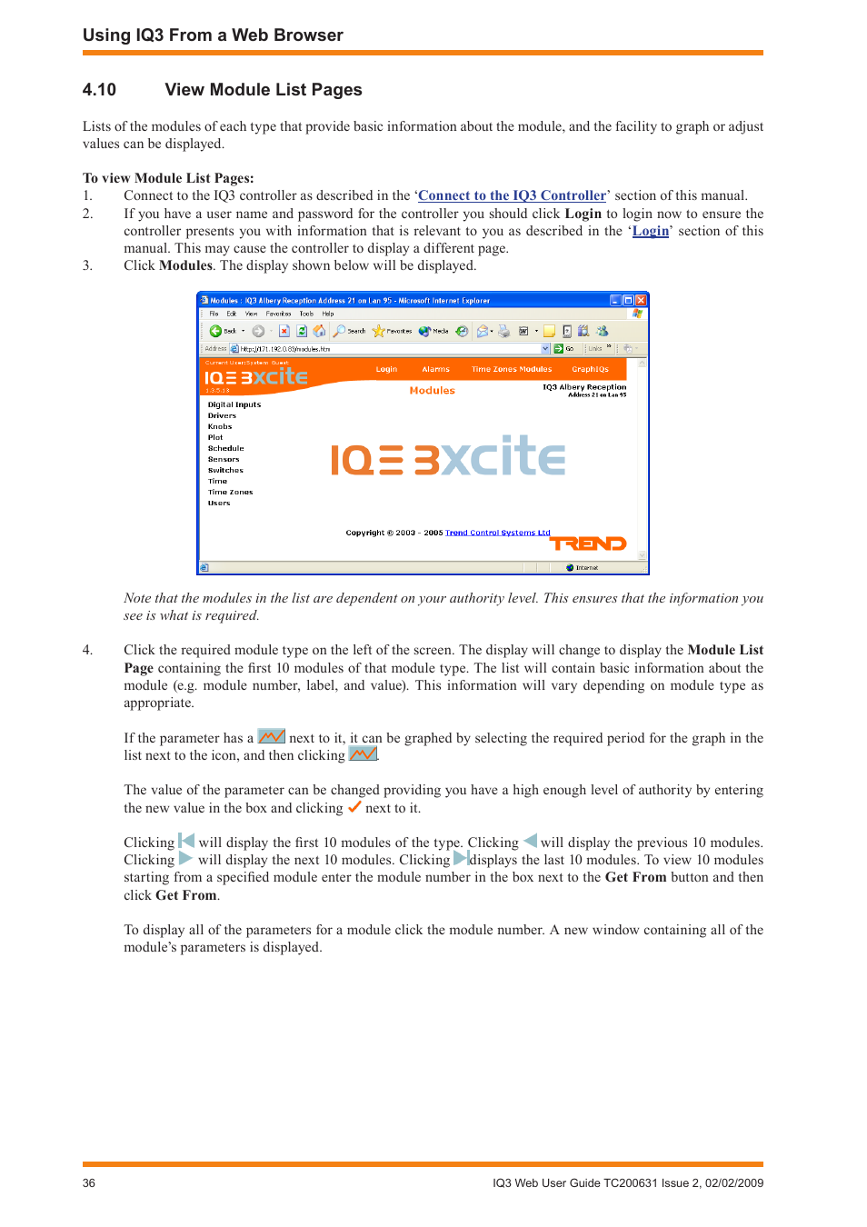 TREND IQ3 User Guide User Manual | Page 36 / 40