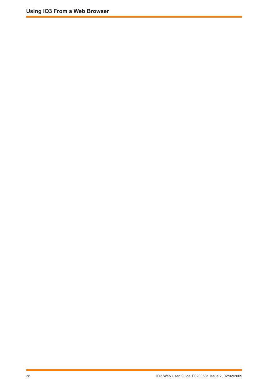 Using iq3 from a web browser | TREND IQ3 User Guide User Manual | Page 38 / 40