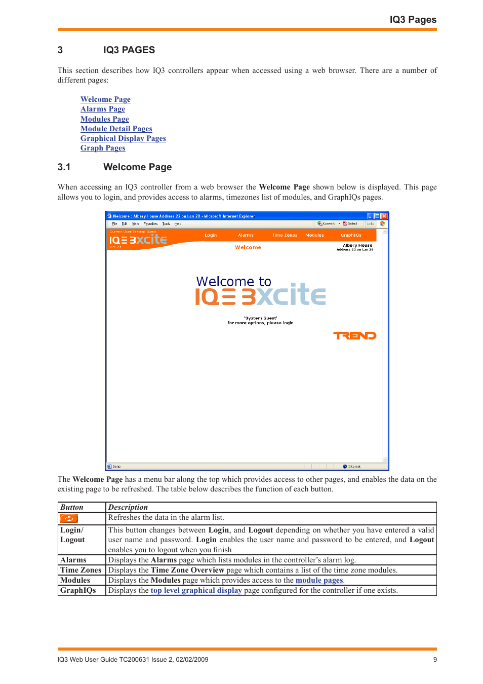 TREND IQ3 User Guide User Manual | Page 9 / 40