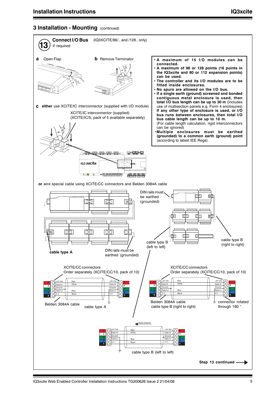 Connect i/o bus, P 0 1 2 3 | TREND IQ3xcite User Manual | Page 5 / 16