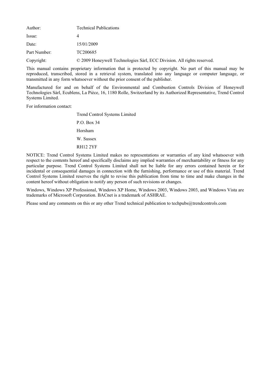 TREND 963 Web User Guide User Manual | Page 2 / 50
