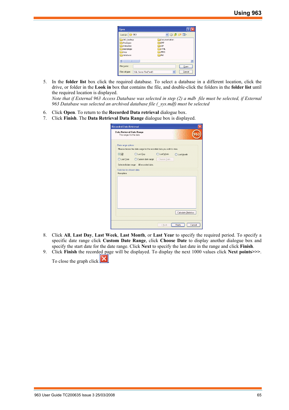 TREND 963 User Guide User Manual | Page 65 / 96